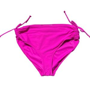 NWOT Calia Ruched Swim Bottoms Lush Berry